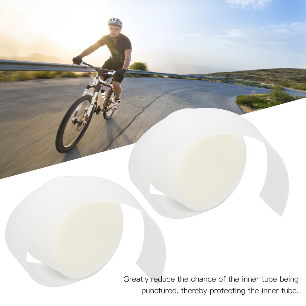2pcs Bicycle Tire Liner Stab Puncture Proof Belt Polyurethane for 700cc Mountain Road Bike