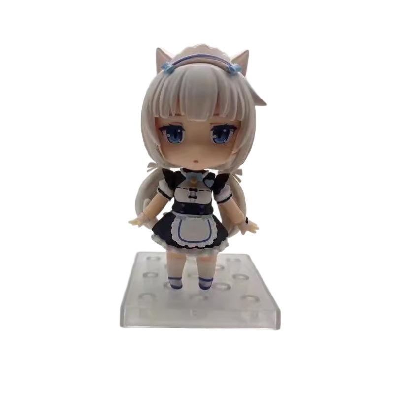 Nendoroid Nekopara Chocola Vanilla Figure Set 2Pcs Q Version Cat Girl Maid Pvc Action Figure Collectible Model Doll Toy