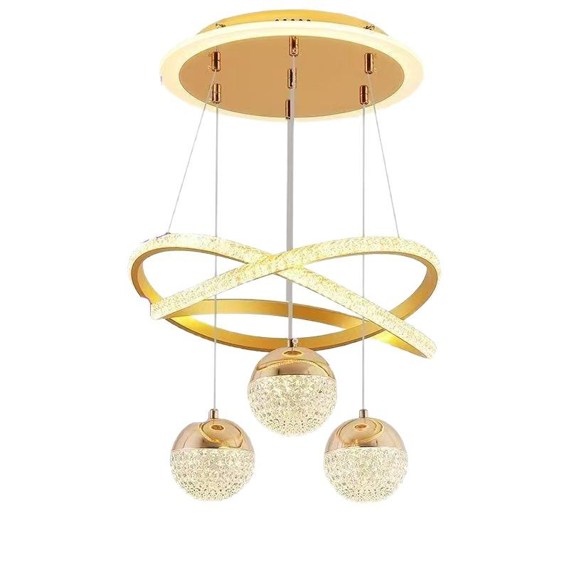 Nordic Wrought Iron Chandelier with Remote Control - Adjustable Color Temperature, Suitable for 8-10m² Spaces like Restaurants or Bars