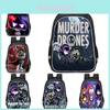 Versatile Murder Drones Plush Backpack For School Unisex Anime-inspired Design