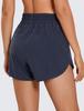CRZ YOGA Oddychające szorty do biegania z 7cm granatowe Rozmiar M Damskie Szybkoschnąca podszewka, Długość nogawki wewnętrznej, Niebieski,