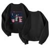 Unisex Fashion Casual Long Sleeve  Print Round Neck Top