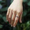 Adjustable Open Ring Men Women Vintage Twisted Thorn Design Plated Copper Retro Geometric Jewelry
