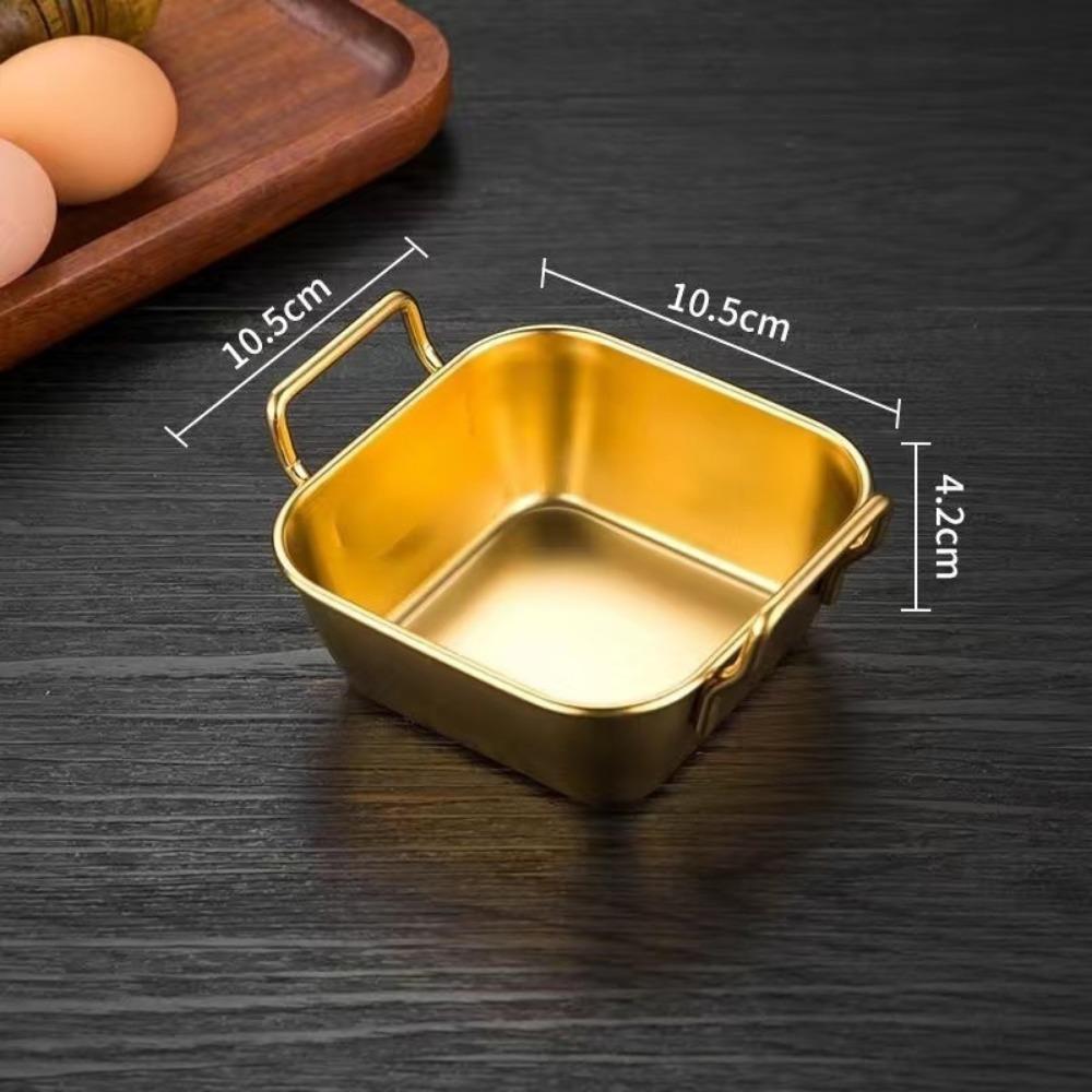 Silver Gold Fried Food Trays Stainless Steel French Fries Plate Durable Snack Basket  Hot Pot
