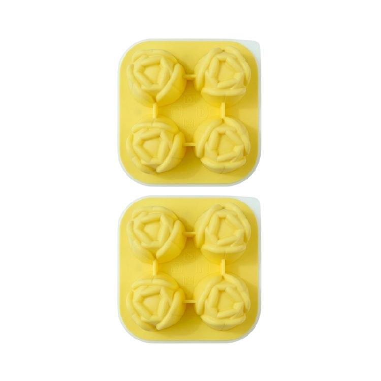 Beautiful Flower Shape Ice Cubes Molds Silicones Easy to Use for Homes Kitchen for Party Drink Enhancement