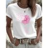Fashion Women Retro Creative Daisy Dandelion Print T Shirt Funny Casual O-neck Short Sleeves T-shirt Summer Female Tee Shirt