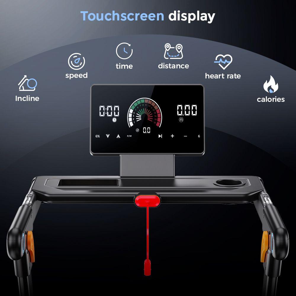 Formill FT71 Foldable Treadmill, 1–16 Km/h, Bluetooth And App, LED Display, 24% Automatic Incline, Max Load 150Kg