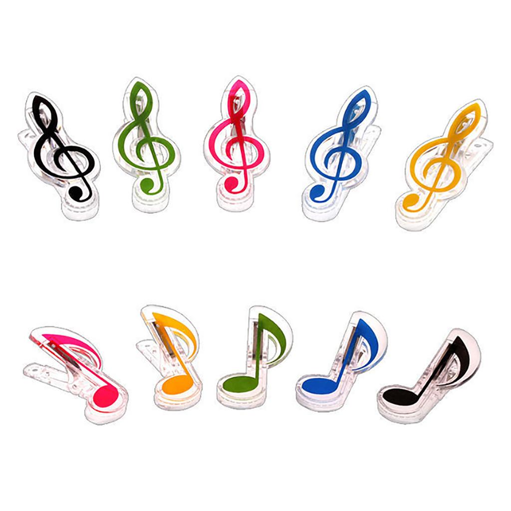 Book Paper Sheet Clip Big Size Spring Score Funny Music Paper Folder Clip Decor Musical Notation Clip Music Page Holder
