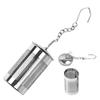 Stainless Steel Tea Infuser With Cover Coffee Tea Strainer Teapot Fine Mesh Coffee Filter Tea Steeper with Chain Hook Teaware