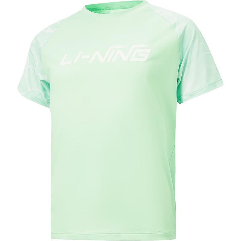 Li-Ning Kids' Moisture-Wicking Quick-Dry Short-Sleeve T-Shirt