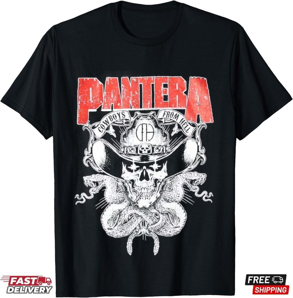 Heavy Metal Band Style Tee Snake Graphic Cowboys Theme Unisex Unisex T-Shirt XL