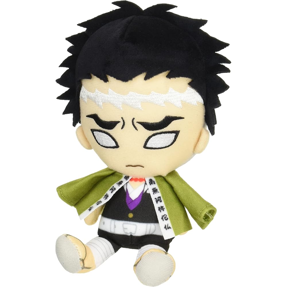 Demon Slayer Chibi Plush Toy Gyomei Himejima 20cm Soft Stuffed Figure Collectible