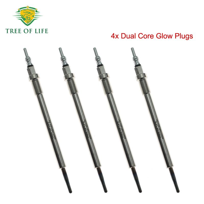 4x New Glow Plugs 7V For Mercedes CLA W117 W118 CLS W218 W257 GLE/GLS W166 W167 GLC W253 SLC/SLK W172 A0011597301 0011598001