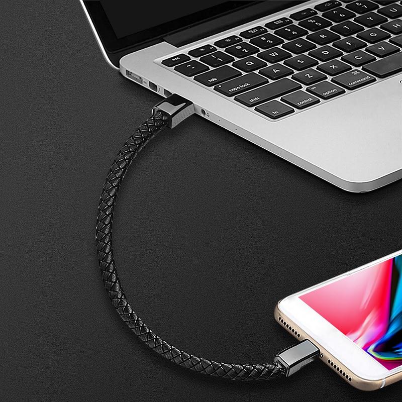 Type-C / Lightning / Micro USB přenosný kožený náramek nabíječka datový nabíjecí kabel synchronizační linka pro iPhone ipad Samsung Huawei Xiaomi Redmi oppo vivo