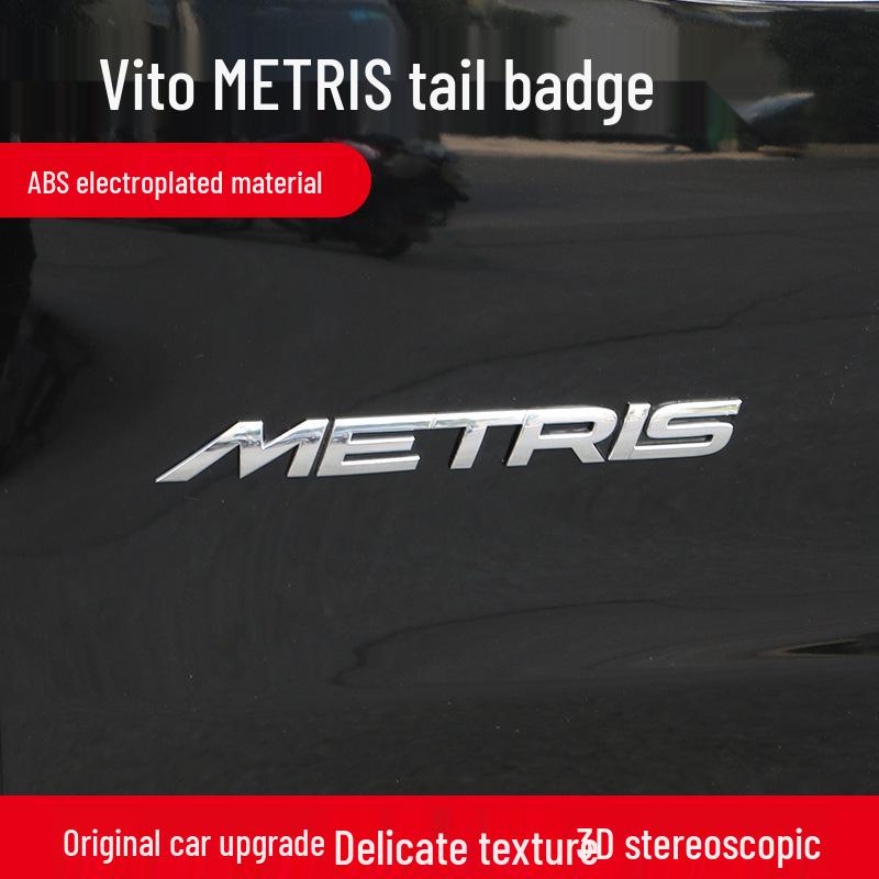 V-Class Metris Tailgate Emblem: Personalized English Car Sticker