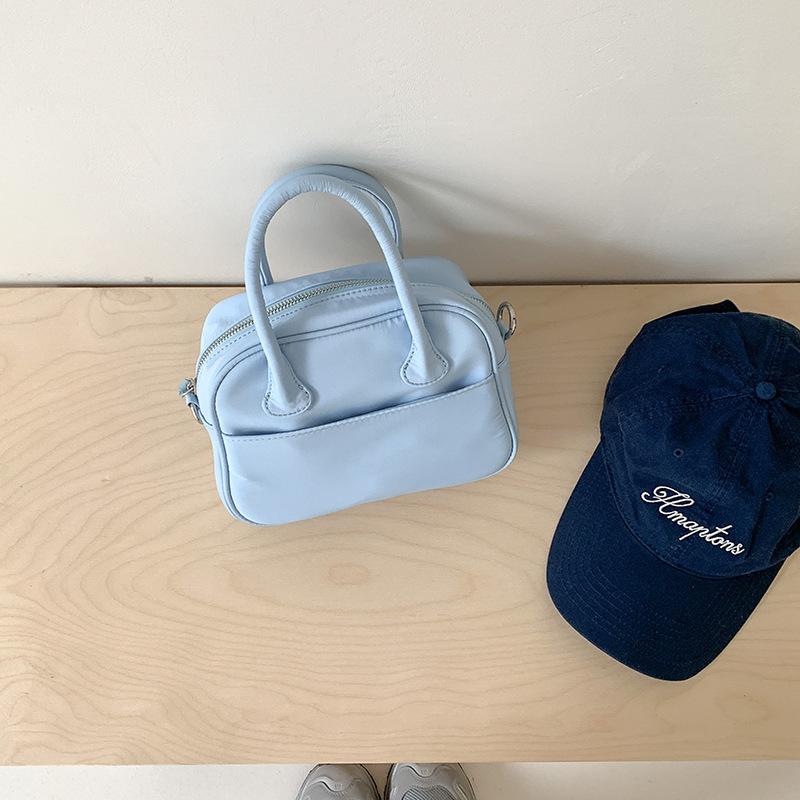 

Korean Summer Fresh Nylon Handbag with Minimalist Style for Women, New Small Square Bag, Casual and Lightweight Crossbody Bag синий