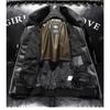 Men Loose Warm Winter Faux Mink Fur Pu Leather Jacket Coat