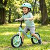 Children'S Balance Bike With Foam Wheels Eva 12" Fliko Turquoise And White