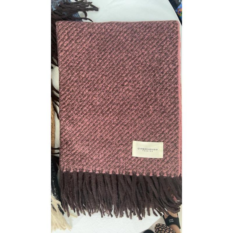 New Warm Thickened Scarf for Women  Autumn and Winter Casual Scarf for Men Korean Style Imitation Cashmere  Versatile Korean Style Shawl