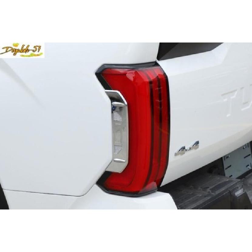 Chrome ABS Exterior Tail Light Lamp Strip Molding Trim For Toyota Tundra -24