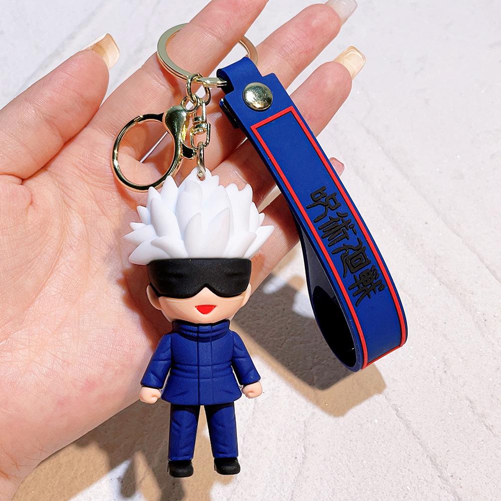 Jujutsu Kaisen Anime Keychain Figure Gojo Satoru Itadori Yuji Custom Keyring Cartoon Funny Toys Gift for Friends