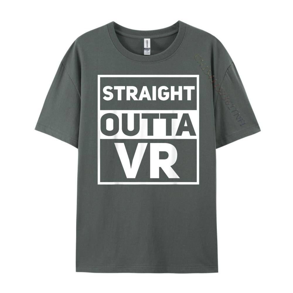 Straight Outta Vr Virtual Reality Gamer Athlete Printed TShirt Band Tshirts Cinco de Mayo Mens Tshirt