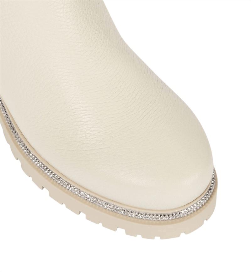 Fashion Snake Shaped Winding Tape Rhinestone Short Boots Leisure Motorcycle Thick Sole Knight Boots Diamond Winter Smoke Pipe Boots