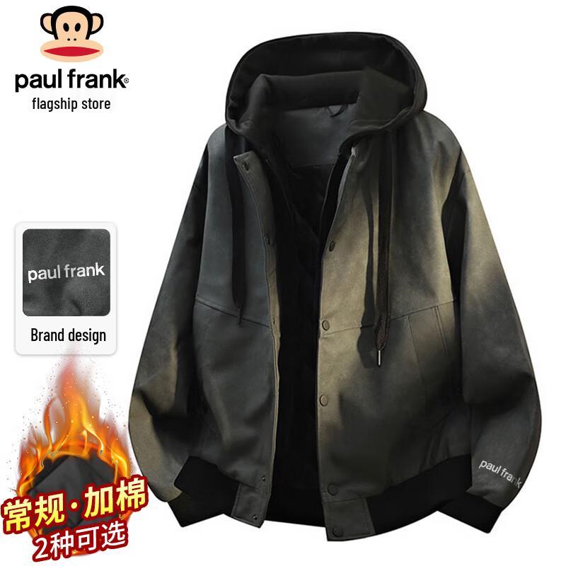 

Paul Frank Men s Faux Two-Piece PU Leather Jacket L