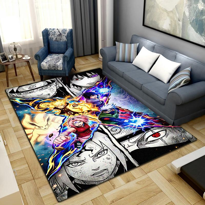 

Anime-Naruto Area Carpet for Living Room Bedroom Home Decor Cool Movie Mat Floor Mat -LXR71 60x90cm