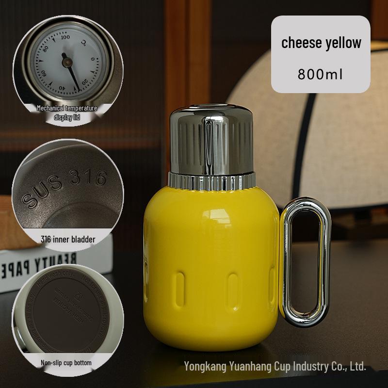 316 Stainless Steel Portable Insulated Teapot with Titanium Plating and Tea-Water Separation, Large Capacity for Stewing