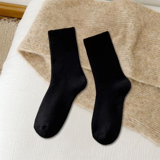 Thick Winter Knit Warm Socks for Women Fleece Lined Plush Floor Socks Thermal Ankle High Crew Boot Socks