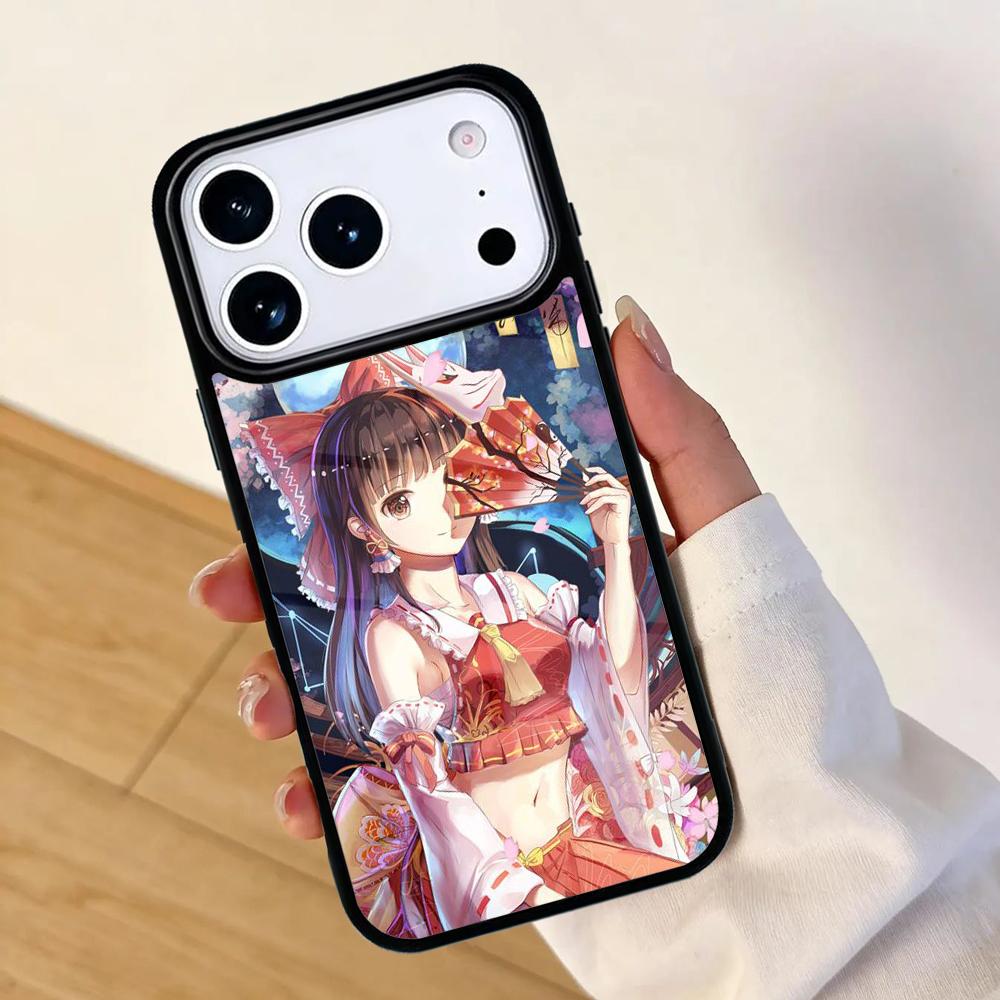 Japanese Sakura Anime Girl Mobile Phone Case for IPhone 17 AIR 16pro Max 15 14 13 12 11 Bumper Cover