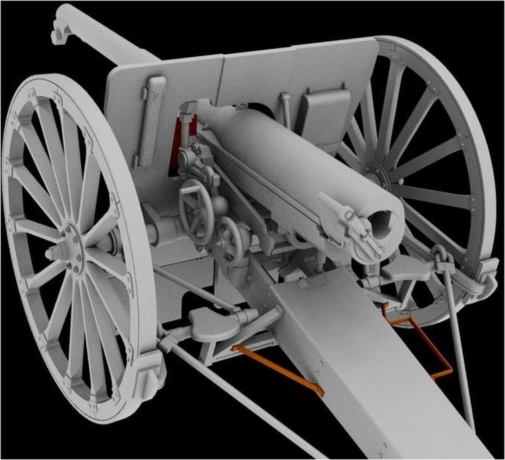 IBG 1/35 French 75mm Schneider M.1897 Field Gun, World War I Type, Plastic Model Kit PB35067