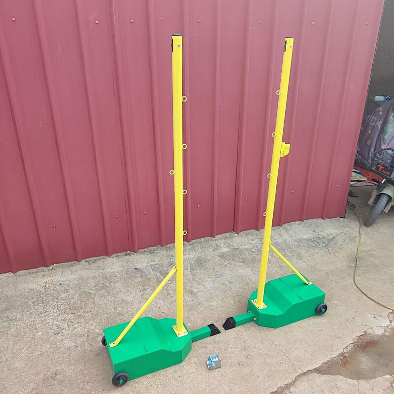 WEZHO Förstärkt Badmintonnät & Stolpset