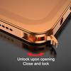 Metal Phone Case for IPhone 17/17 Pro/17 Max/17 Air Detachable Lens Cover & Heat Dissipation Phone Case Ultra-Thin Protective Frame with Hidden Strap