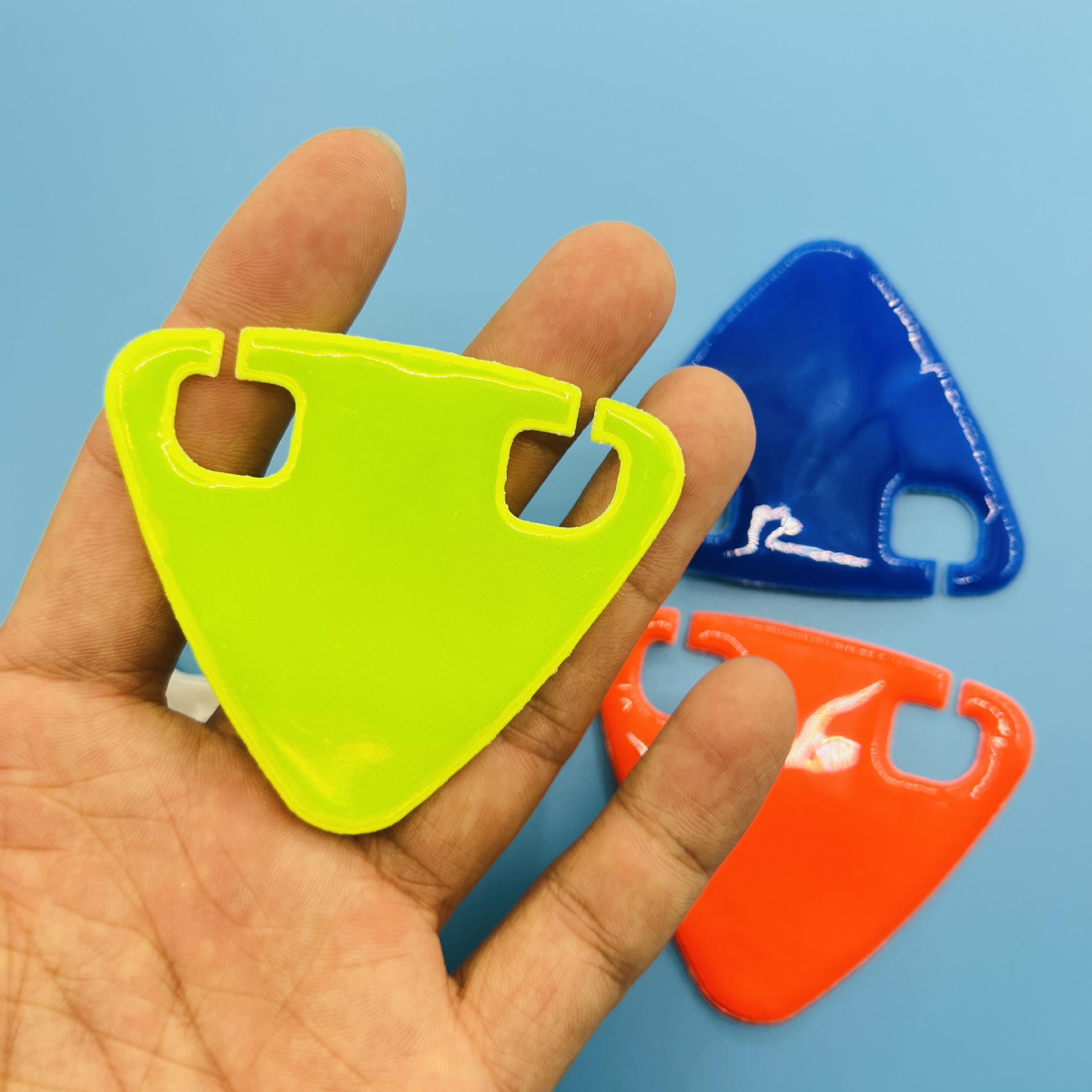 Customizable High-Brightness Reflective Bicycle Pendant and Sticker Set for Night Cycling