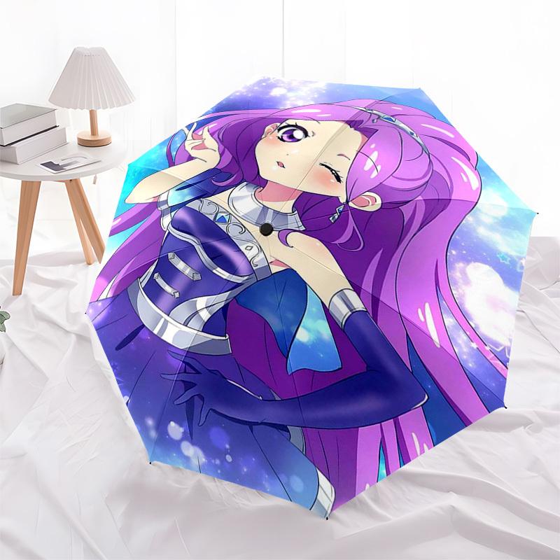 

1pc Princess Lyrical Sympathy Outdoor Umbrella - Automatic Opening/Closing, Foldable Design, 8-Rib Iron Frame, Perfect Gift for Fans, Travelers, Daily