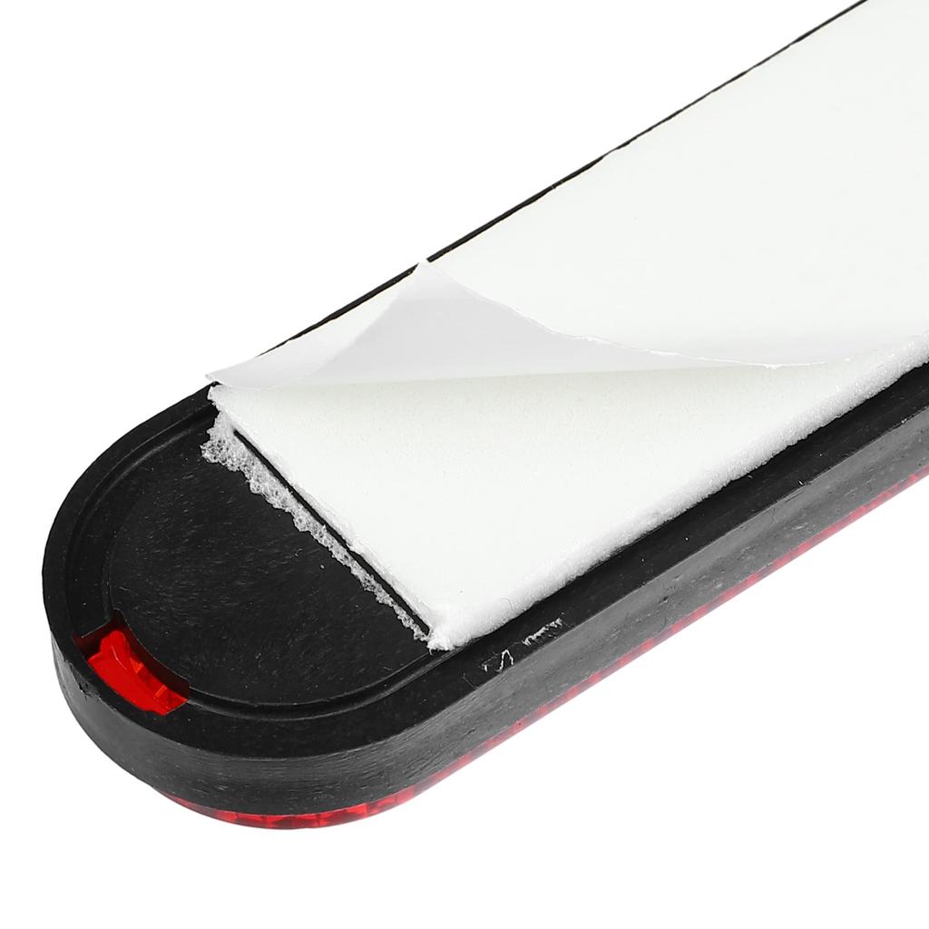 uxcell 2pcs Front Lower Fork Reflector Sticker Rear Saddlebag Side Visibility Reflector Stripe Kit Universal Oval Red