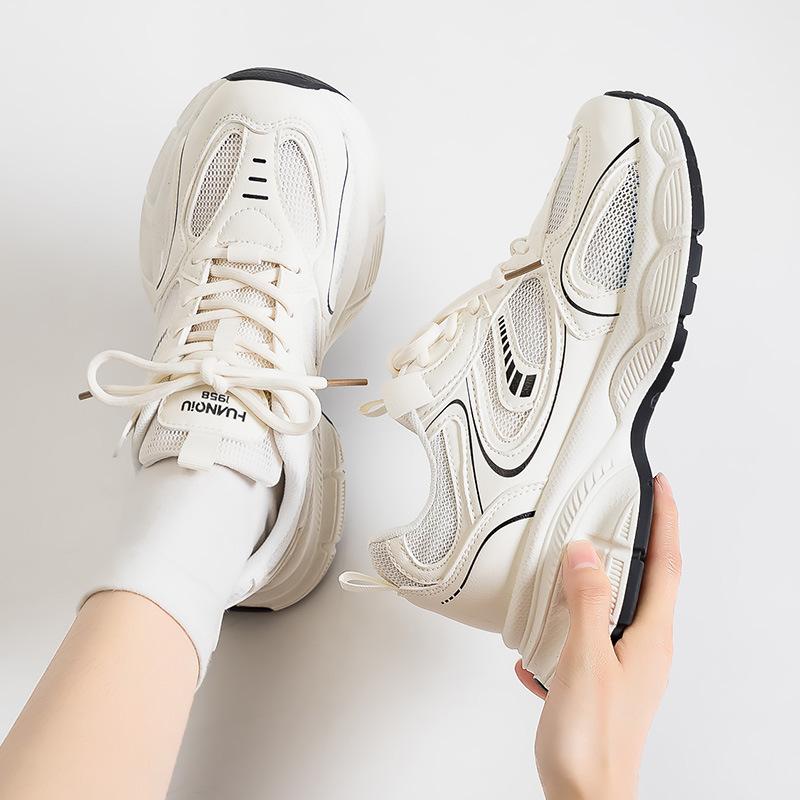 Global retro mesh breathable dad shoes 22 new high-value spring and summer heightening sports shoes