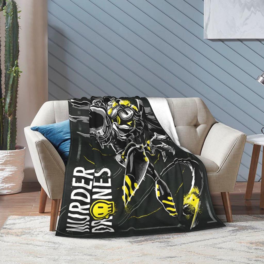 Murder Drones Throw Blanket for Couch Cool Doorman Soft Cozy Plush Blanket 50x60 Inches Multi-size Bedspreads for All Seasons