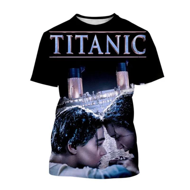 Titanic Movie 3D Printed T-Shirts Men Women Casual Fashion Streetwear Oversized Short Sleeve T Shirt Male Tees Tops Man Clothing