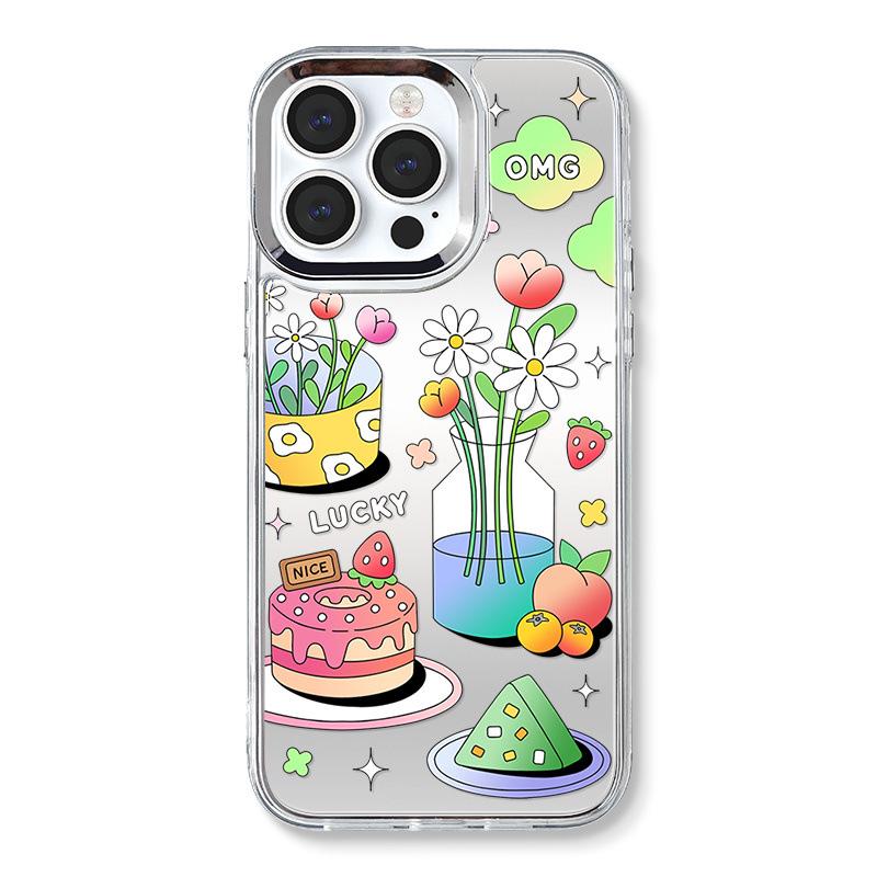 

Zhitai iPhone 14/15 Pro Max Case & Bracelet Set: 3-in-1 Mirror Style iPhone 7/8