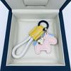 Handmade Leather Car Key Chain Pendant, Exquisite and Simple, Personalized Key Chain Rope for Men and Women