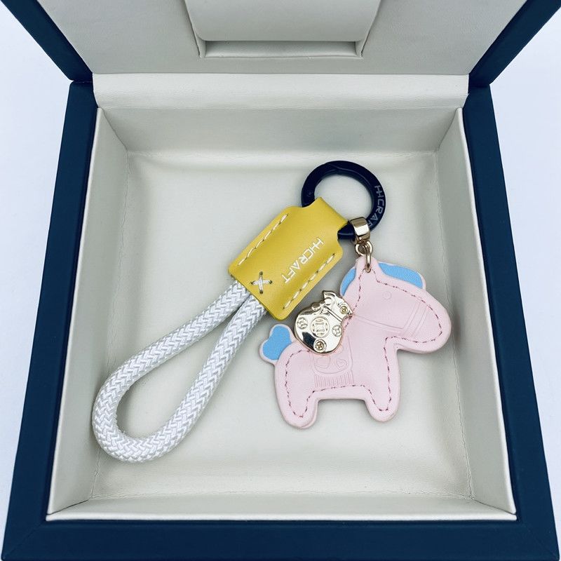 Handmade Leather Car Key Chain Pendant, Exquisite and Simple, Personalized Key Chain Rope for Men and Women