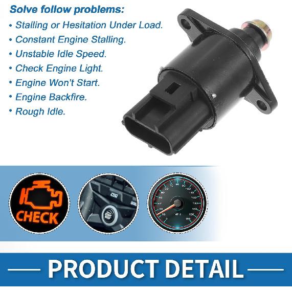 Car Idle Air Control Valve for Jeep Liberty 2002-2003 Replace No.53030840AC IACV Idle Motor Idle Air Control Valve for Stable Engine Operation