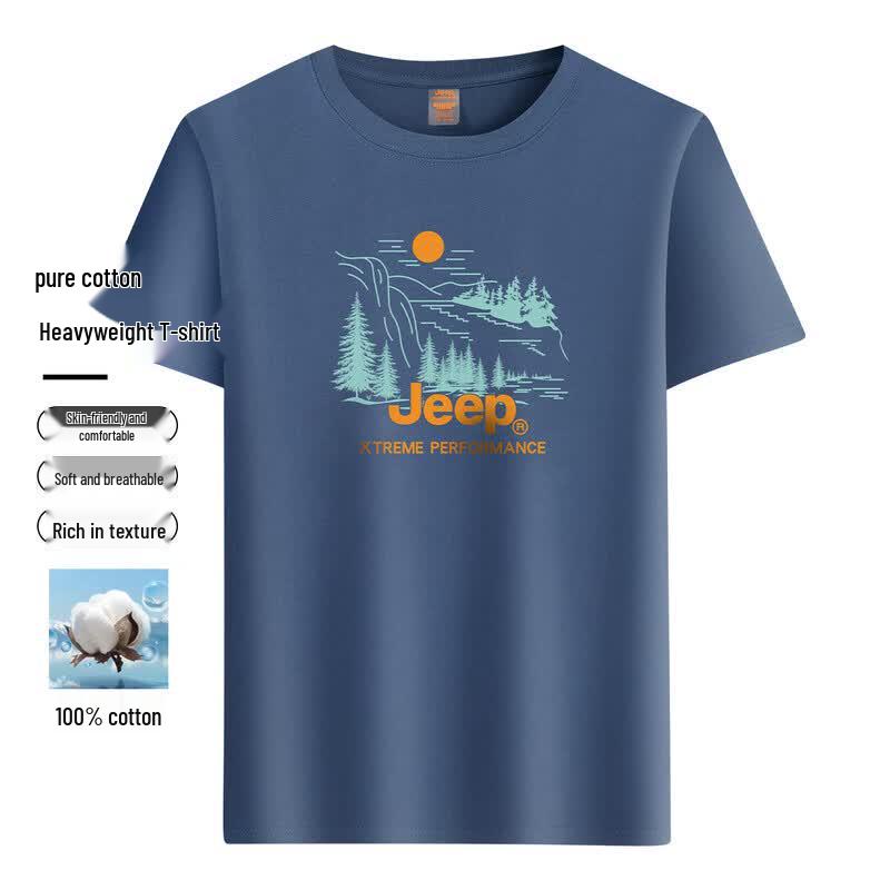 JEEP Men s Breathable Round Neck T-Shirt 2XL