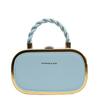 Trendy Pu Leather Small Square Shoulder Bag For Women With Stylish Lock Clasp