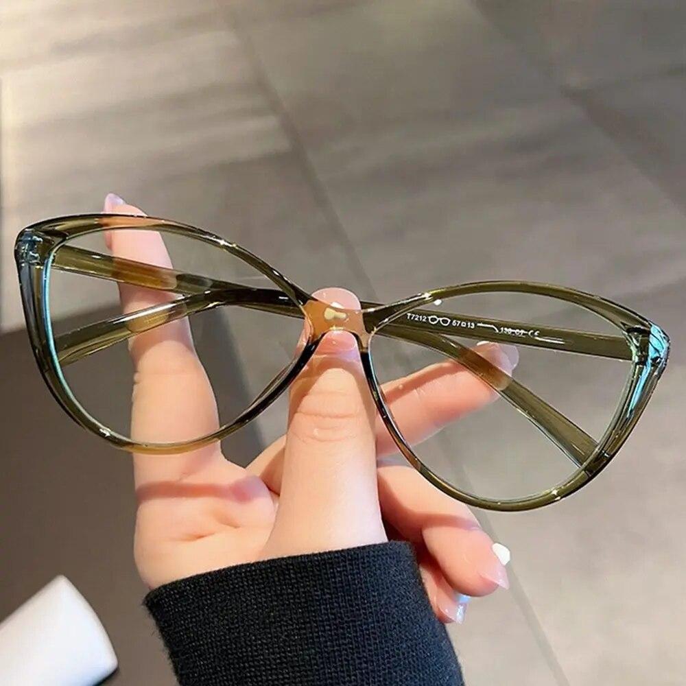 

Очки для близорукости, женские очки с защитой от синего света, модные очки Y2K, очки в оправе от -100 до -400, очки для близорукости Strength -200