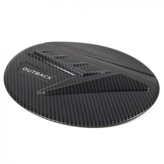Carbon Fiber ABS Fuel Tank Cap Oil Gas Cover Trim Fit For -23 Subaru Outback