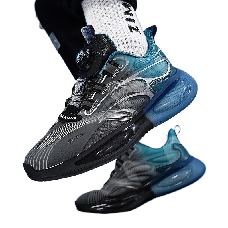 2025 summer new lightweight cushioning running shoes men's shock-absorbing wear-resistant sports shoes mesh breathable casual men's shoes tide